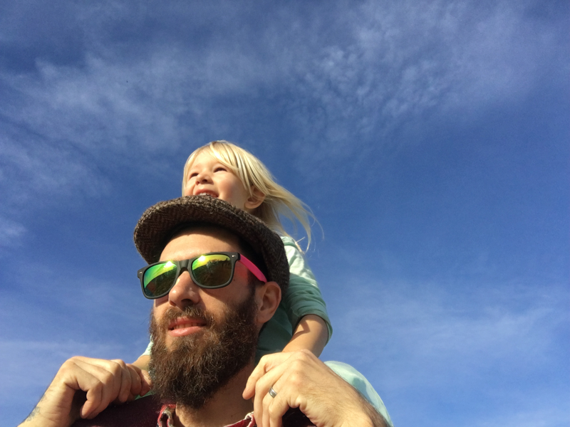 Windsor and his daughter Merriwether hanging out on a very nice day in California. (Photo: Jason Windsor)